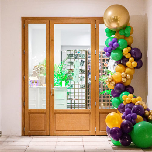 Décoration ballons pour un anniversaire sur le thème de la Nouvelle Orléans