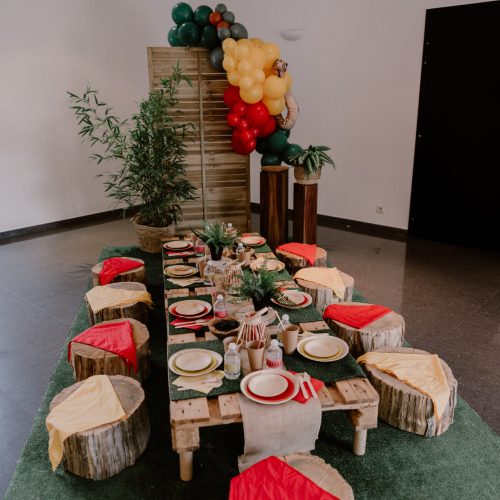 Décoration Koh Lanta dans le Pays Basque à Bayonne pour un anniversaire d'un enfant